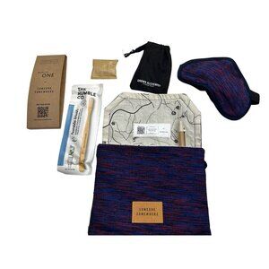 Delta One Someone Somewhere Travel Amenity Kit With Eye Mask & Bamboo Toothbrush